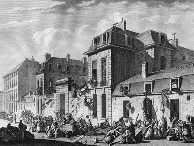 Revolución francesa: saqueo del hotel de Castries, rue de Varenne en el 7º arrondissement de París de Jean Louis II (after) Prieur