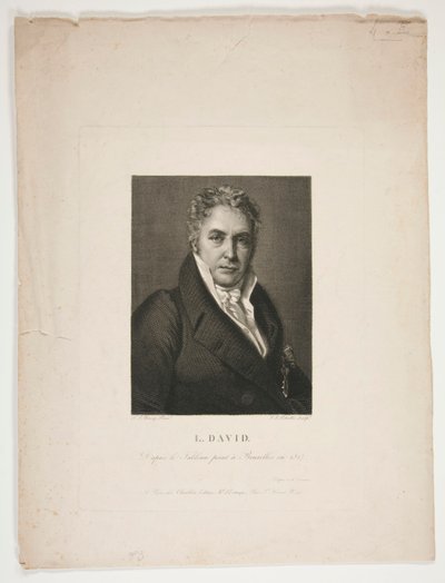 Retrato de Jacques Louis David de Jean Louis Potrelle