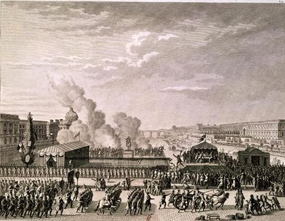 Proclamación del peligro para la patria, 22 de julio de 1792, grabado por Pierre Gabriel Berthault (1737-1831) de Jean Louis Prieur