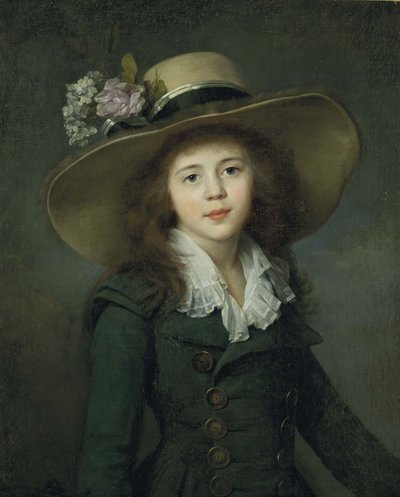 Baronesa Elizaveta Alexandrovna Stroganova 1779-1818, principios de la década de 1780 de Jean Louis Voille
