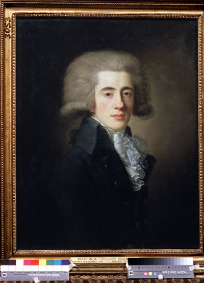 Retrato del vicecanciller ruso Nikita Panin (1770-1837) (Retrato del vicecanciller Nikita Panin). Pintura de Jean Louis Voille (1744-después de 1803). Óleo sobre lienzo, 73,1 x 57 cm de Jean Louis Voille