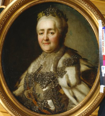 Retrato de la emperatriz Catalina II (1729-1796) de Jean Louis Voille