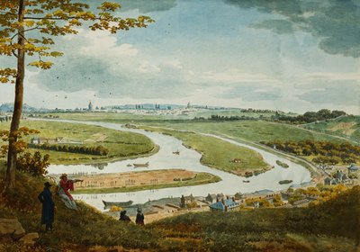 Una vista de París y el Sena desde Saint-Cloud de Jean Lubin Vauzelle
