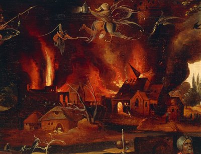 La tentación de San Antonio (detalle) de Jean Mandyn