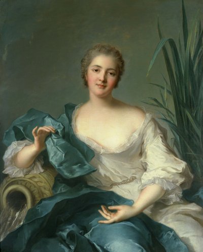 Retrato de Madame Marie-Henriette Bertolo de Pleneuf. de Jean-Marc Nattier