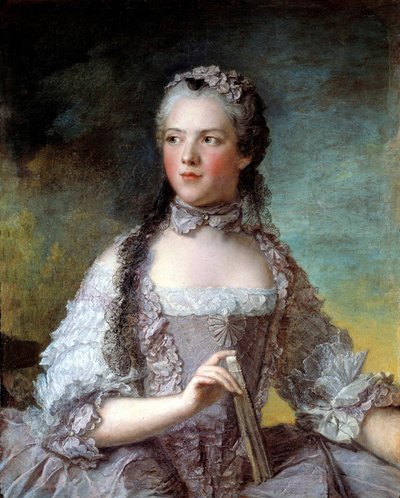 Francés: Marie-Adélaïde de France, dite Madame Adélaïde Madame Adélaïde de France (1732-1800), hija de Luis XV de Jean-Marc Nattier