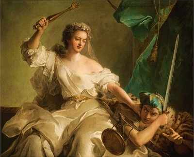 La Justicia que castiga a la Injusticia llamada Madame Adélaïde de Francia como Justicia. de Jean-Marc Nattier