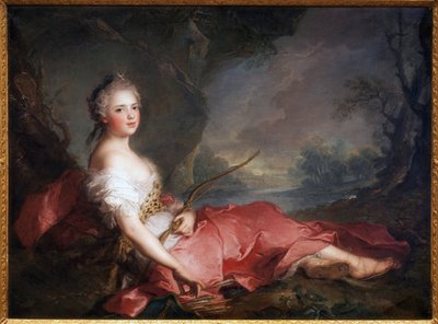 Madame Adelaide en Diana - Pintura de Jean Marc (Jean-Marc) Nattier (1685-1766), óleo sobre lienzo de Jean Marc Nattier