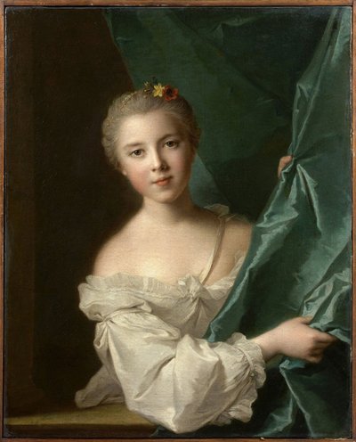Retrato de Eleonore Louise de Berville, marquesa de Hallay-Coetquen, 1751 de Jean Marc Nattier