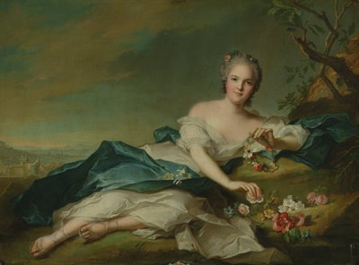 Retrato de Henrietta en Flora, 1742 de Jean Marc Nattier