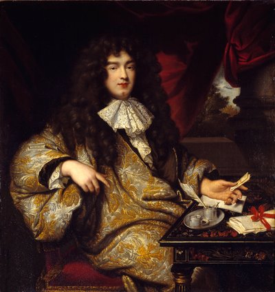 Retrato de Jean Baptiste Colbert, señor Marqués de Seignelay, ministro de la marina, hijo de Colbert de Jean Marc Nattier