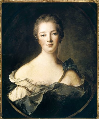 Retrato de Jeanne Antoinette Poisson, Marquesa de Pompadour (conocida como Madame de Pompadour) de Jean Marc Nattier