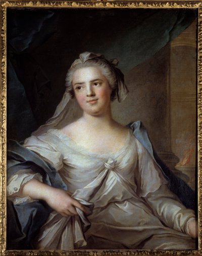 Retrato de Madame Henriette de Francia (1727-1752) hija de Luis XV, en vestal. Pintura de Jean Marc (Jean-Marc) Nattier (1685-1766) de Jean Marc Nattier