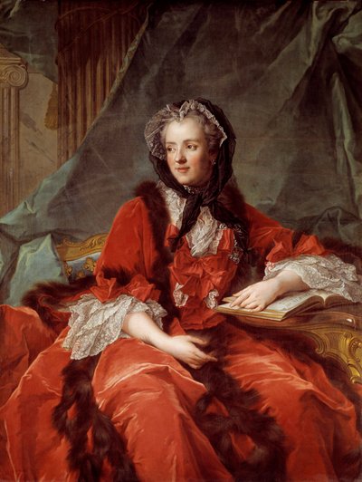 Retrato de María Leszczynska, reina de Francia de Jean Marc Nattier