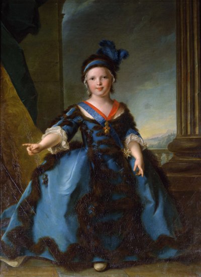 Retrato del Príncipe Luis José Xavier, Duque de Borgoña 1751-1761 de Jean Marc Nattier