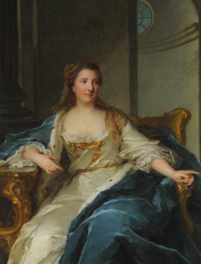 Retrato de la Princesa Carolina de Hesse-Rheinfels-Rotenburg 1714-1741, primera mitad del siglo XVIII de Jean Marc Nattier