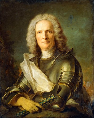 Retrato de un Mariscal de Francia, probablemente Chretien-Louis de Montmorency-Luxembourg de Jean Marc Nattier