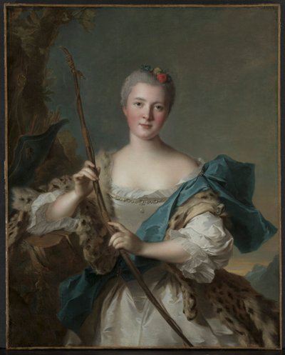 Retrato de una mujer como Diana de Jean Marc Nattier