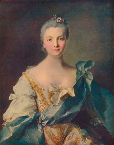 Retrato de una joven de Jean Marc Nattier