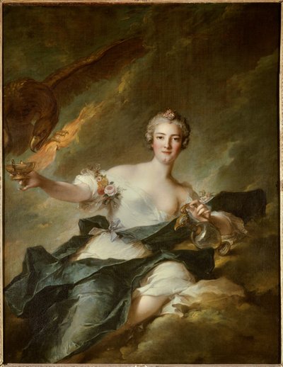 Retrato de la Duquesa de Chaulnes, representada como Hebe, diosa de la Razón (Anne Josephe Bonnier de la Masson, esposa del Duque de Chaulnes) de Jean Marc Nattier