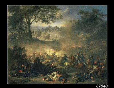 La Batalla de Poltava en 1709, 1717 de Jean Marc Nattier
