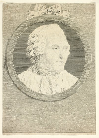 Retrato de Hubert Gravelot de Jean Massard