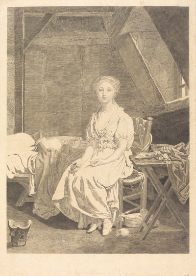 La virtud vacilante de Jean Massard after Jean Baptiste Greuze