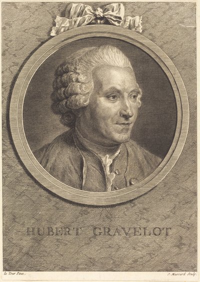 Hubert Gravelot de Jean Massard after Maurice Quentin de La Tour