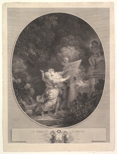 El juramento de amor, 1786 de Jean Mathieu