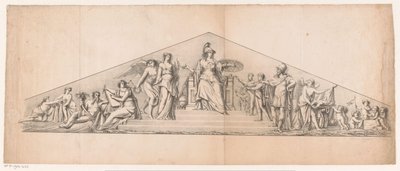 Tímpano con Minerva entronizada de Jean Matthieu Kierdorff