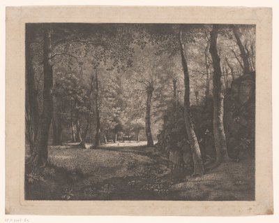 Pastora en el bosque de Rochecardon de Jean Michel Grobon