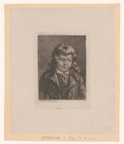 Autorretrato a los 12 años de Jean Michel Grobon