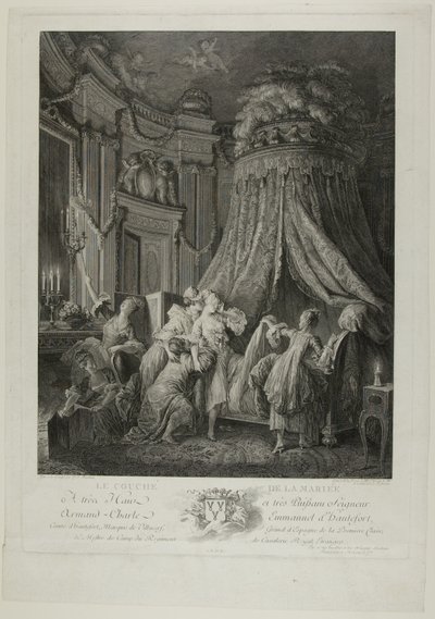 Le Coucher de la Mariee de Jean Michel Moreau