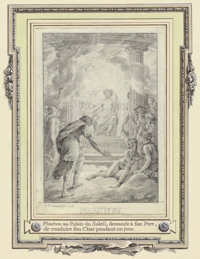 Faetón en el Palacio del Sol ... de Jean Michel Moreau