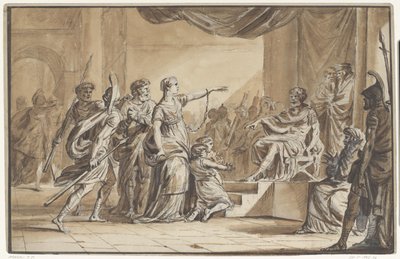 Sabino y Epponina condenados por Vespasiano de Jean Michel Moreau