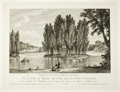 Tumba de Jean Jacques Rousseau de Jean Michel Moreau
