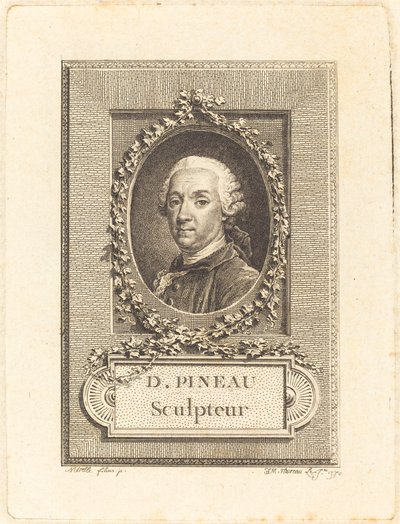 D. Pineau, escultor de Jean Michel Moreau after Pierre Paul Merelle