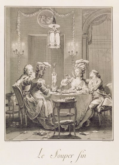La Cena Fina, 1781 de Jean Michel the Younger Moreau