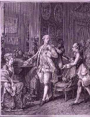 El Gran Tocador, grabado por A.L. Romanet (1742-c.1810) de Jean Michel the Younger (after) Moreau