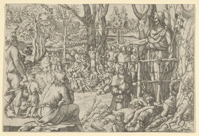 San Juan predicando en el desierto, 1535-55 de Jean Mignon