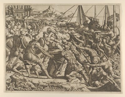 El rapto de Helena, 1535-55 de Jean Mignon