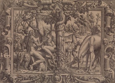 La Tentación de Eva, 1535-55 de Jean Mignon