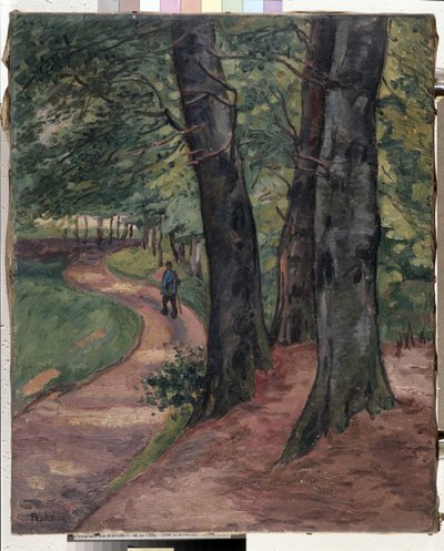El borde del bosque de Eu (óleo sobre lienzo) de Jean Misceslas Peske