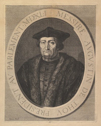 Augustin de Thou, presidente en el Parlamento de Jean Morin