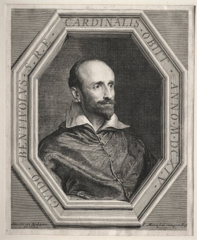 Cardenal Guido Bentivoglio, Nuncio Papal en la Corte de Luis XIII de Jean Morin