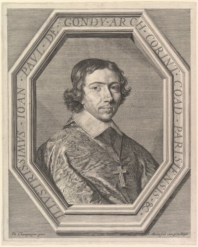 Jean-François-Paul de Gondy, coadjutor del arzobispo de París, futuro cardenal de Retz de Jean Morin