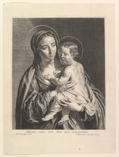 La Virgen con el Niño de Jean Morin