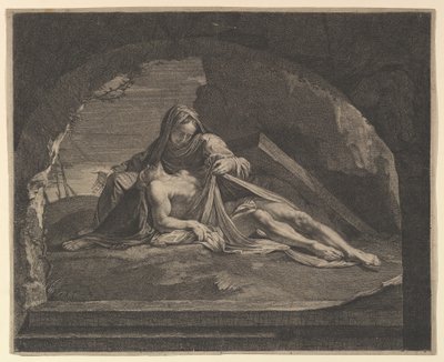 La Virgen en el sepulcro de Jean Morin