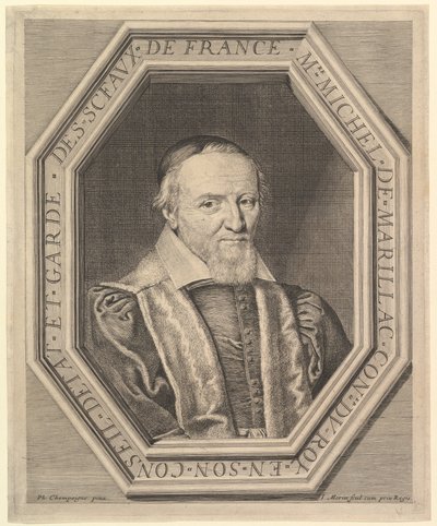 Michel de Marillac, consejero de estado y guardián de los sellos, siglo XVII de Jean Morin