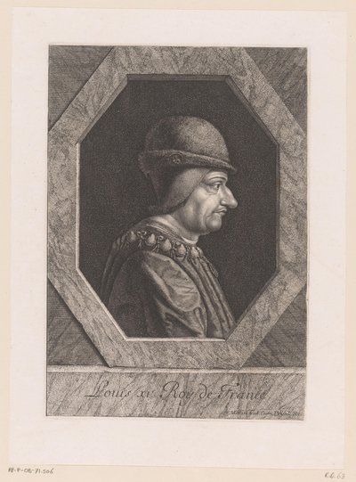 Retrato de Luis XI, rey de Francia de Jean Morin